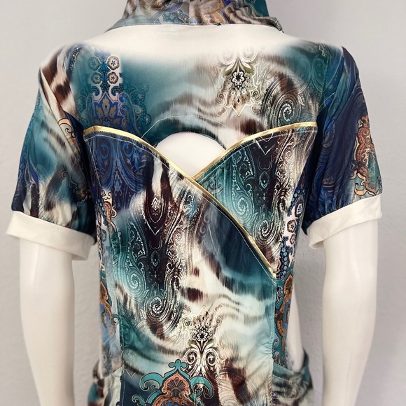 SALE💥NWT WOMEN TRACKSUIT SHORT SLEEVES STRETCH HOODED JACKET/PANTS ANIMAL PRINT - Picture 4 of 13